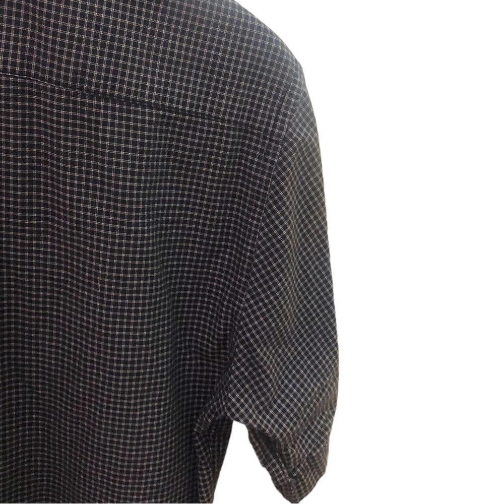 Tommy Hilfiger Men’s Grey Button Down Short Sleeve Dress Shirt - Picture 3 of 8